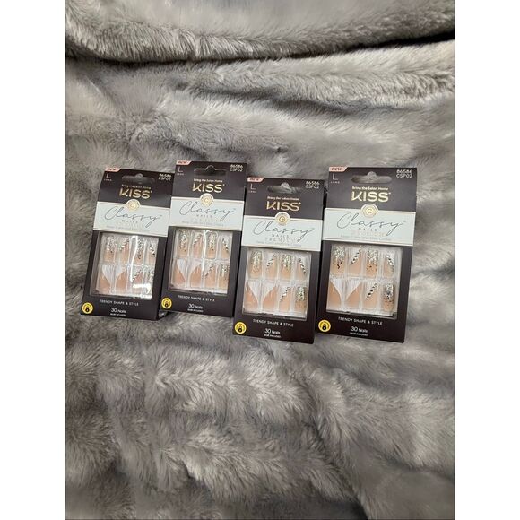 Kiss My Face Premium Class Nails Gorgeous 30pcs 4 in 1 each comes with 4 - Picture 4 of 5